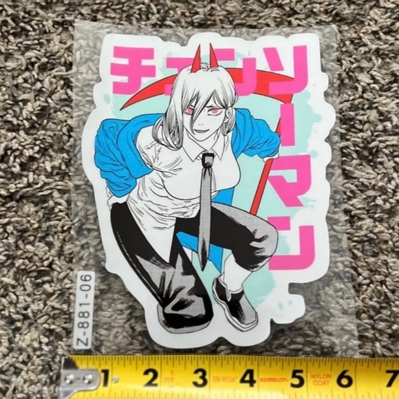 Chainsaw Man Car Sticker Japanese Anime - Picture 3 of 3
